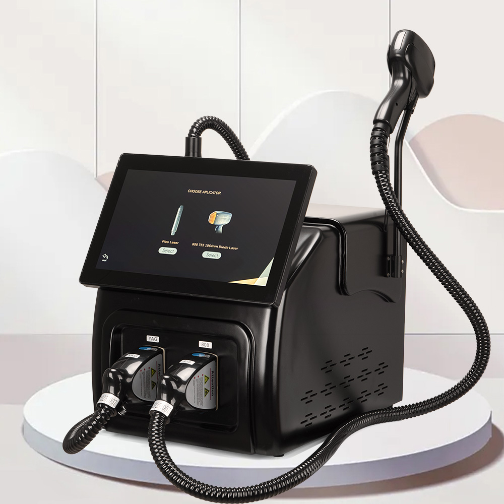2 In 1 Pro Laser Hair Removal Machine For Hair Tattoo Removal Skin Rejuvenation
